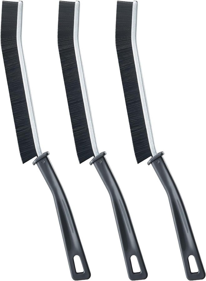 JIOLIVE Multi Surface Bathroom Gap Cleaning Brush - Narrow Space Scrubber for Tiles, Faucets, Sink Drains, and Oven Corners - Ergonomic Design for Precision Cleaning in Hard-to-Reach Areas (Set of 3) - Image 1